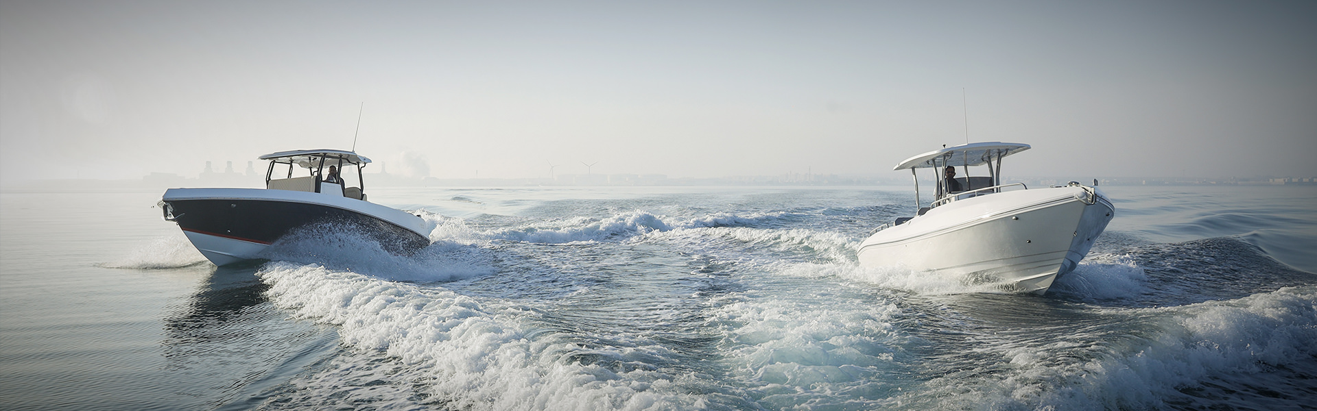 2 boats at sea from Aldhaen Marine