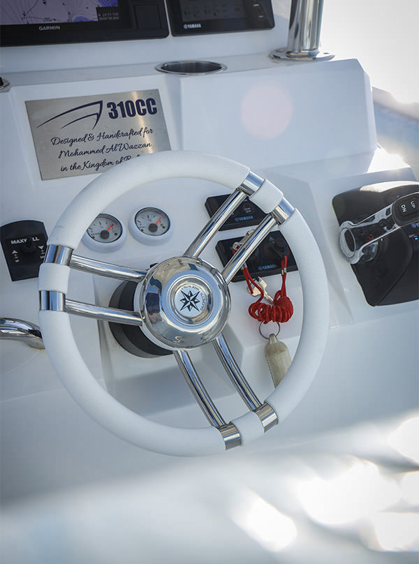 Inside a boat from Aldhaen Marine