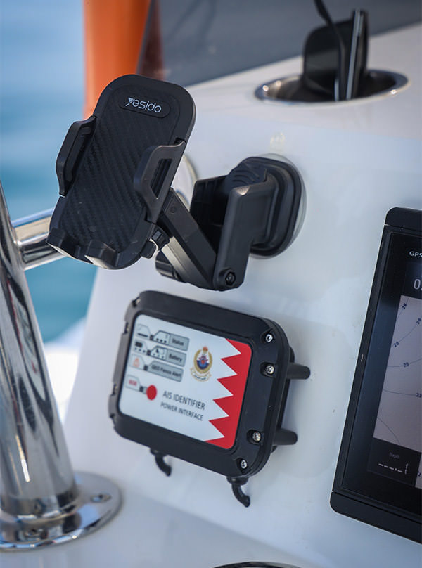 The navigation console features on a boat from Aldhaen Marine
