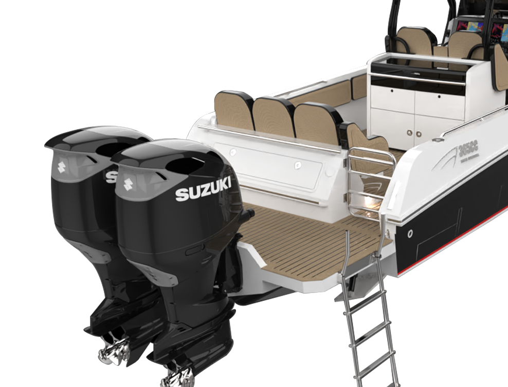 Side view of a boat from Aldhaen Marine