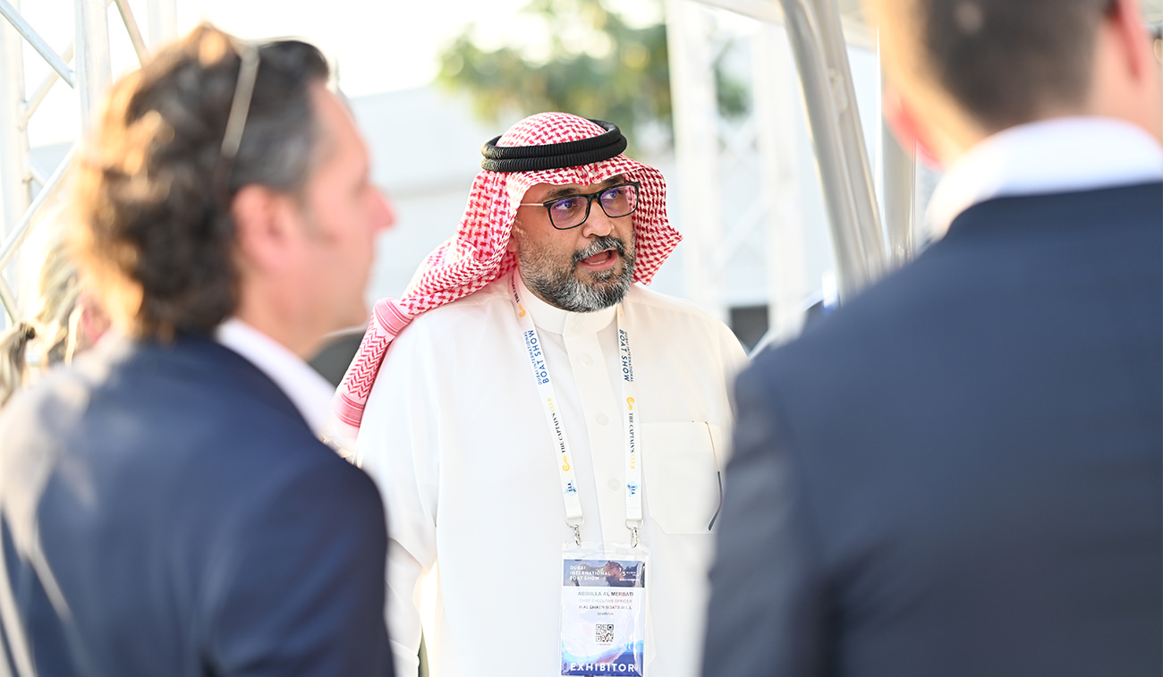 A group of people at an exhibition